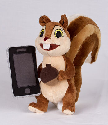 Lustiges Weiche angefülltes Fox-Plüsch-Spielzeug mit Iphone, Polyester-Material
