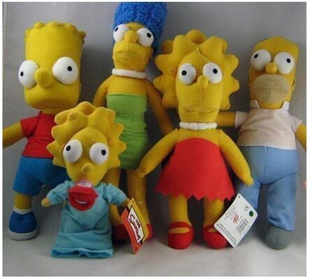 Die simpsons-Plüschtier-Karikatur-Plüsch-Spielwaren, Polyester-Material