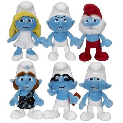Nette und blaue Smurf angefüllte Spielzeug-Karikatur-Plüsch-Spielwaren für Förderungs-Geschenke