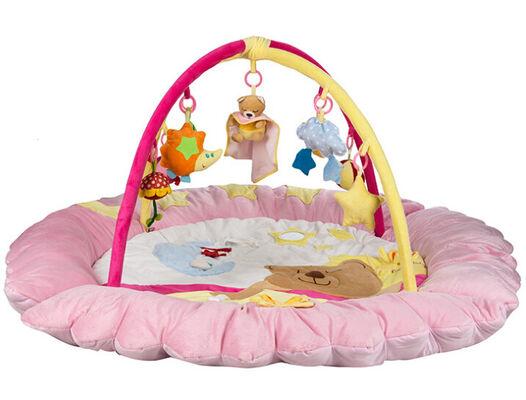 Rosa Baby-Spiel-Turnhalle und Matte, Baby-wachsendes Baby-musikalische Spiel-Turnhalle