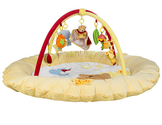 Rosa Baby-Spiel-Turnhalle und Matte, Baby-wachsendes Baby-musikalische Spiel-Turnhalle