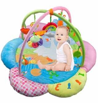 Reizende Blumen-Baby-Spiel-Turnhallen nach Maß Playmat und Turnhalle für Babys