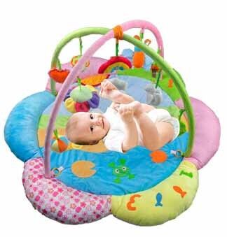 Reizende Blumen-Baby-Spiel-Turnhallen nach Maß Playmat und Turnhalle für Babys