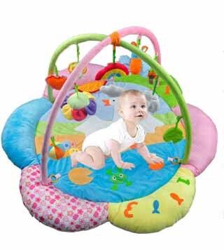 Reizende Blumen-Baby-Spiel-Turnhallen nach Maß Playmat und Turnhalle für Babys
