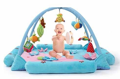 Personifizierter glückliche Garten-blaues Baby-Spiel-Turnhallen-weicher Schaum-Boden