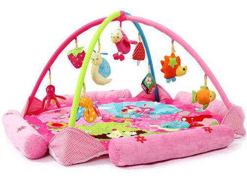 Blumen-glückliche Garten-Rosa-Baby-Spiel-Turnhallen-Baby-Tätigkeits-Spiel-Matte