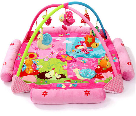 Blumen-glückliche Garten-Rosa-Baby-Spiel-Turnhallen-Baby-Tätigkeits-Spiel-Matte