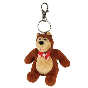 Masha-Plüsch-Bär Keychain spielt Charme-Karikatur-Plüschtiere die nach Maß