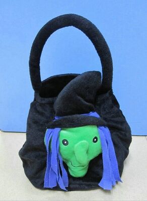 Schwarzer Halloween-Plüsch spielt/Halloween-Plüschtier-Geschenk-Taschen 30cm