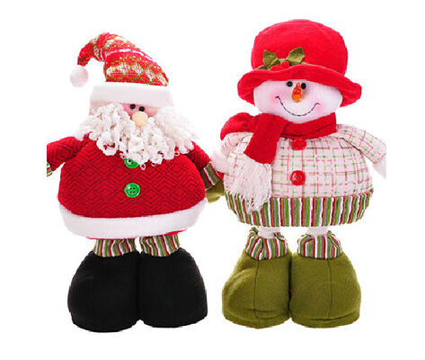 Personifizierter 68cm großes Weihnachten angefüllter Schneemann mit Streaching-Bein