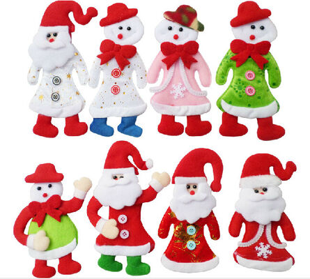 Weihnachtsbaum-spielt Sankt angefüllter Puppen-Weihnachtsplüsch Feiertags-Plüschtiere