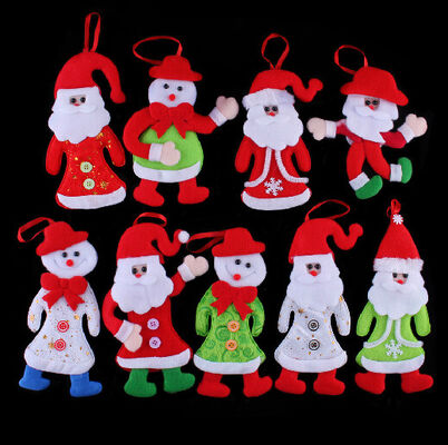 Weihnachtsbaum-spielt Sankt angefüllter Puppen-Weihnachtsplüsch Feiertags-Plüschtiere