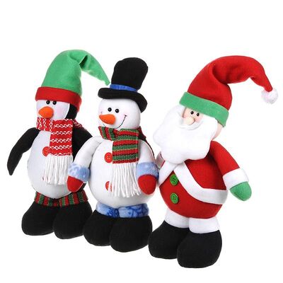 Nettes Weihnachten angefülltes Sankt-Puppen-Schneemann-Plüsch-Spielzeug für Kinder