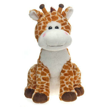 Kundenspezifischer grauer netter kleiner Baby-Giraffen-Plüschtier-Plüsch spielt 8 Zoll