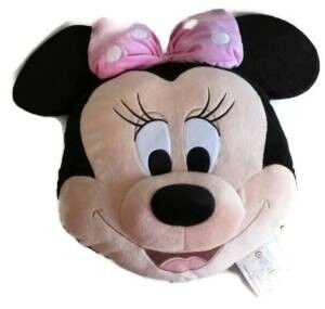 Kopf-Kissen-Kissen Schwarz-und Rosa-große Disneys Minnie Mouse für Bettwäsche