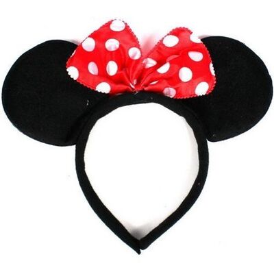 Disney-Stirnband-Hut - Plüsch-Minnie Mouse-Ohr-Kostüm-Zusatz mit Bogen für Partei