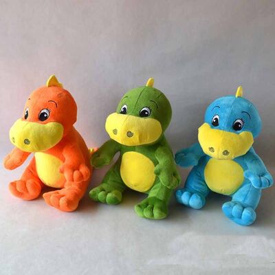 Waldtier-Dino-Drache-Plüschtier-Spielwaren, grün/Blau/Grau
