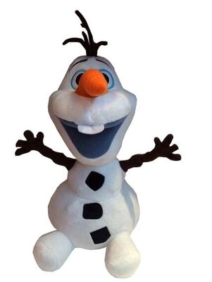 Der ursprüngliche Disney gefrorene Olaf-Schneemann-Plüsch, der angefüllt wird, spielt freundliches Eco
