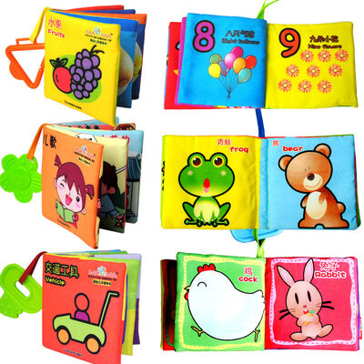 20 Arten Bbay-Stoff-Bücher für Baby-pädagogische Spielwaren-solides Papier für das früh lernende Baby