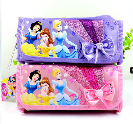 Purpurrote/Rosa-Disney-Prinzessin Plush Pencil Bag mit Reißverschluss für Förderungs-Geschenke