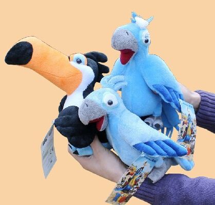 Rio 2 blauer Jungen-Juwel angefüllte Karikatur-Plüsch-Spielwaren für Förderung und Geschenke