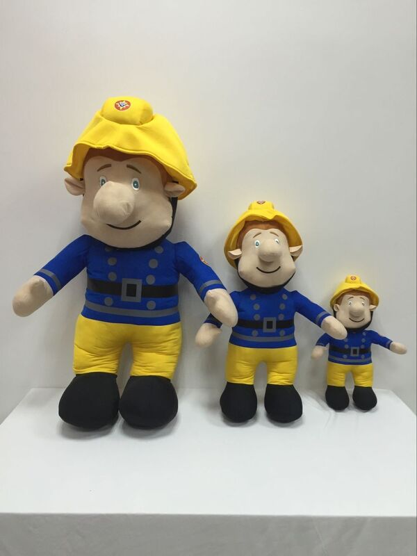 Netter großer Feuerwehrmann-Sam-Karikatur-Plüsch füllte weiche Spielwaren, drei Größe 40cm /60cm /90cm an