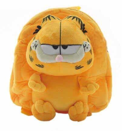 Umweltfreundliches gelbes Garfield scherzt Schulrucksäcke CER, das für Kinder 28cm genehmigt wird