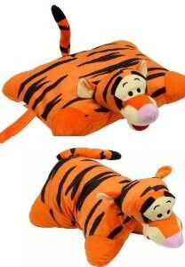 Orange reizendes Kissen-Plüsch-Kissen und Kissen Disneys Tigger mit Plüsch Tigger-Kopf für Bettwäsche