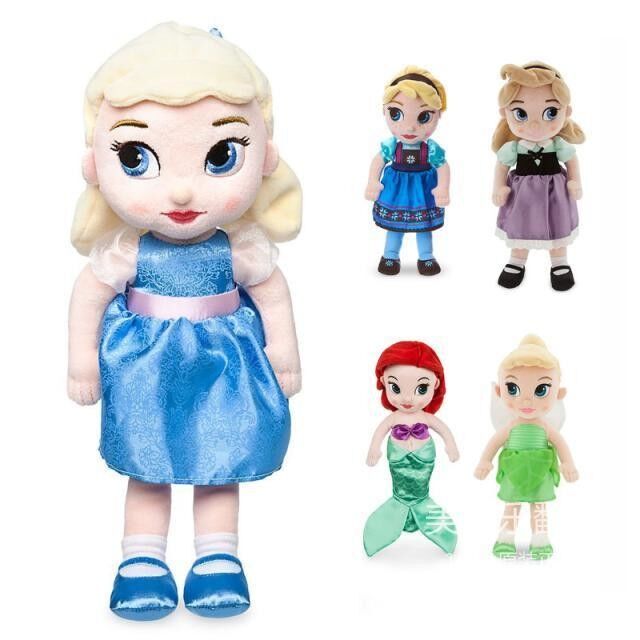 Lustige Disney-Prinzessin Plush Baby Animals für Sammlung/neugeborene weiche Spielwaren